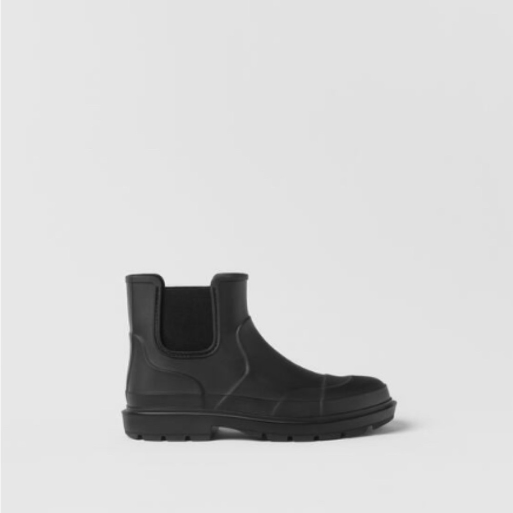Zara Kids Black Chelsea Rain Boots